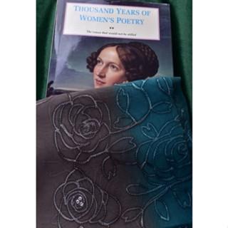 Rose Sequin 100% Georgette Silk Embroidery Shawl