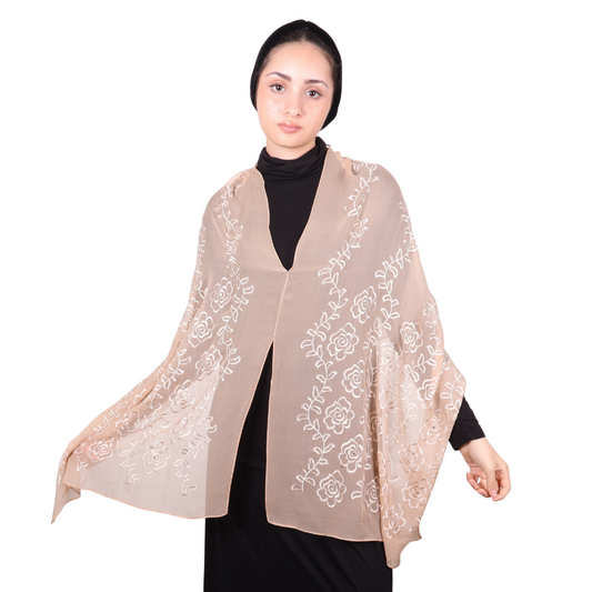 100 % Georgette Silk - Rose Silk Story of Mu Lan