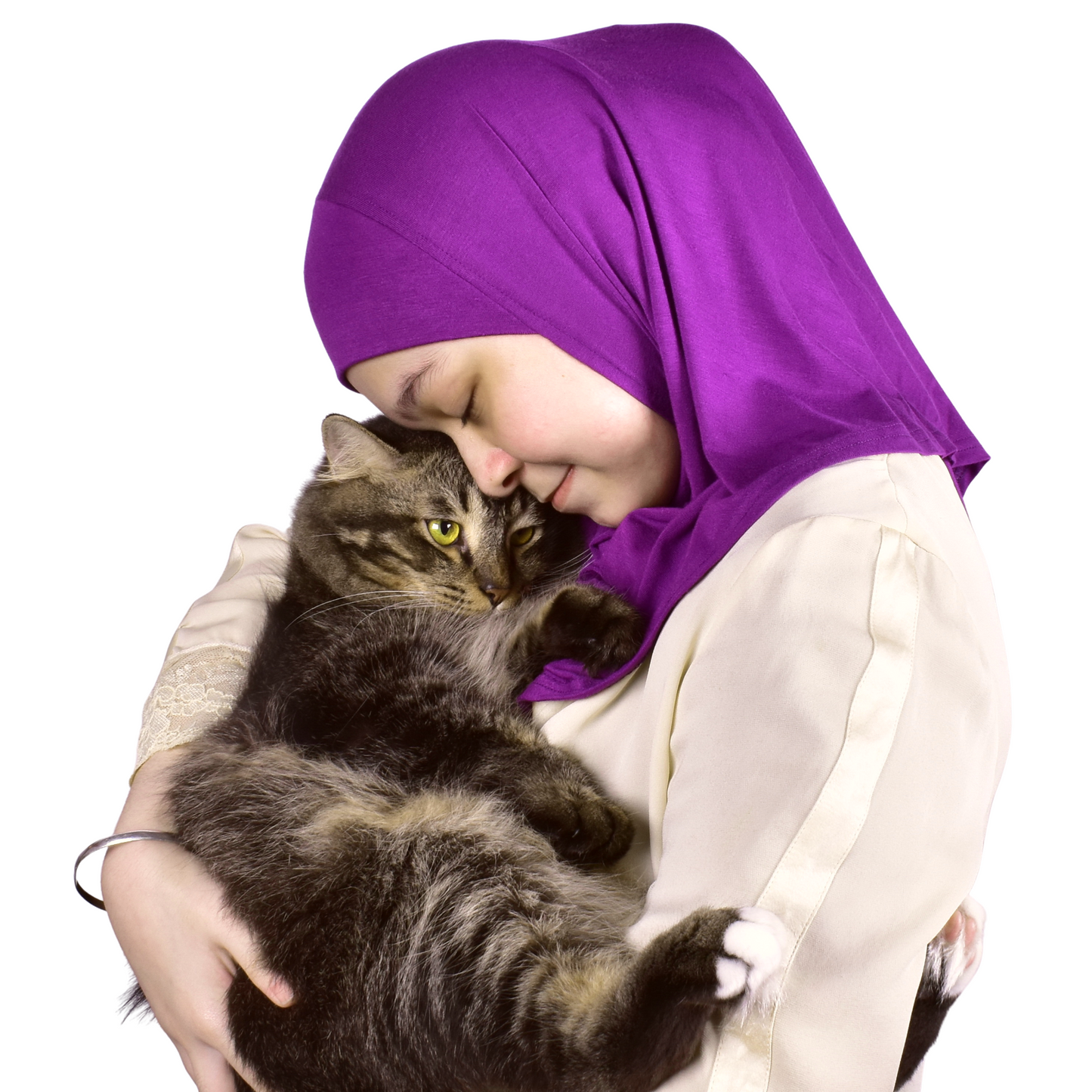 Princess Nur Cotton Hijab Girls Headscarf Comfortable and Breathable