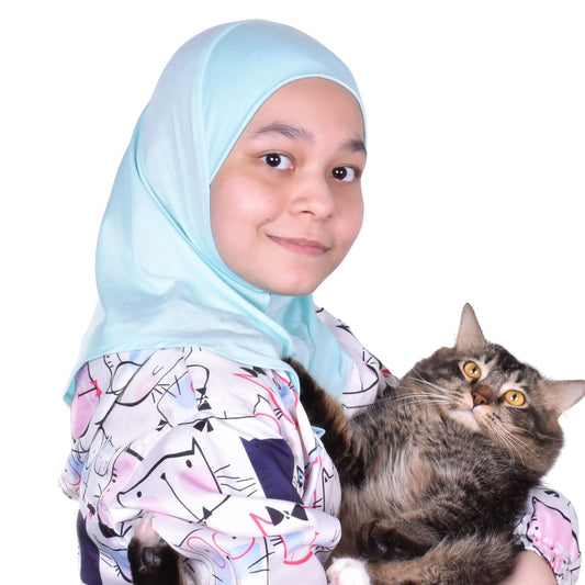 Princess Nur Cotton Hijab Girls Headscarf Comfortable and Breathable