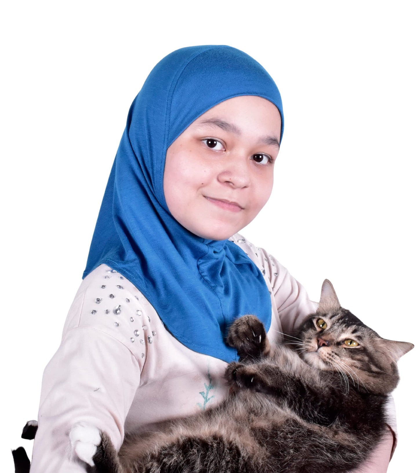 Princess Nur Cotton Hijab Girls Headscarf Comfortable and Breathable