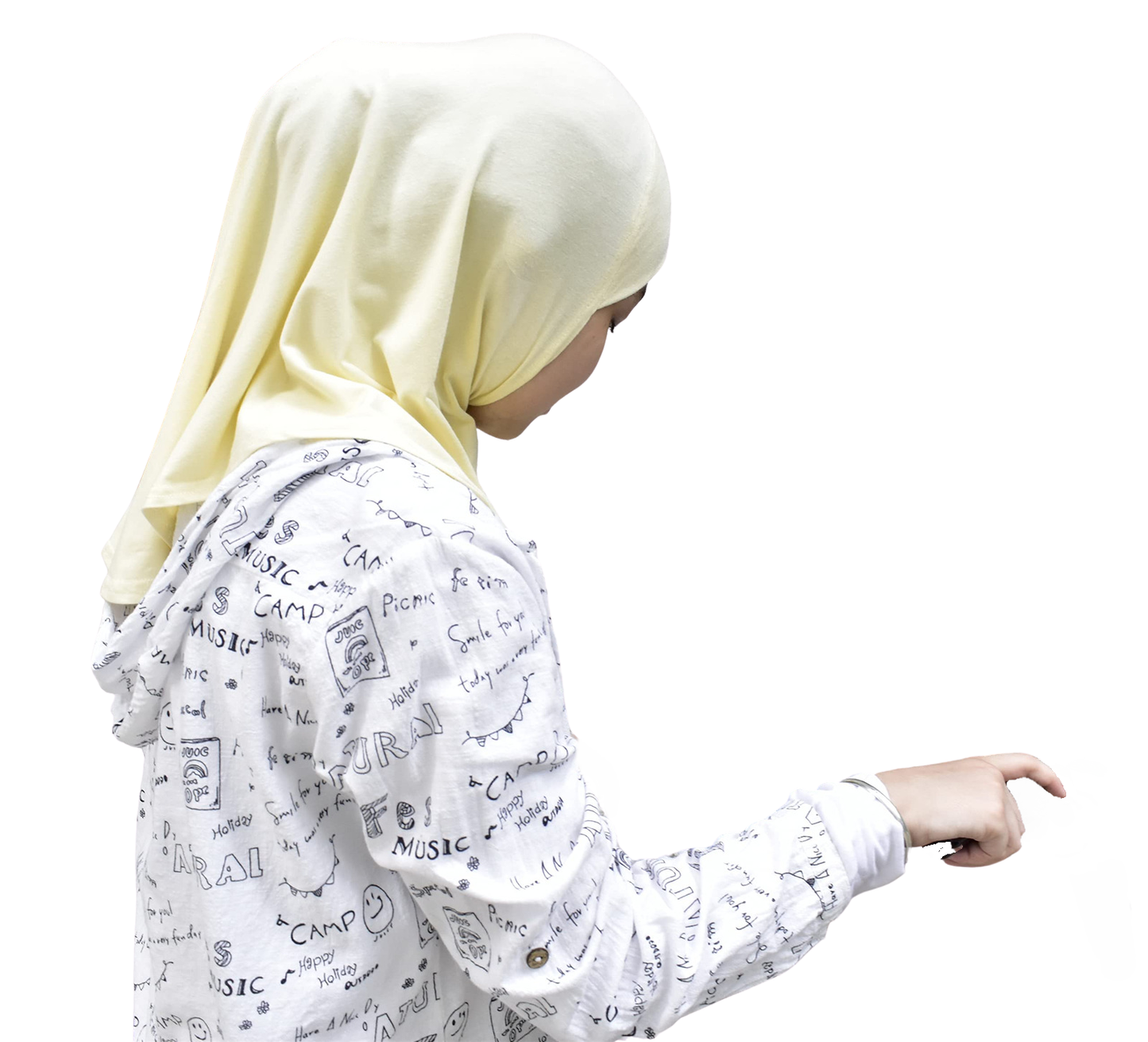 Princess Nur Cotton Hijab Girls Headscarf Comfortable and Breathable