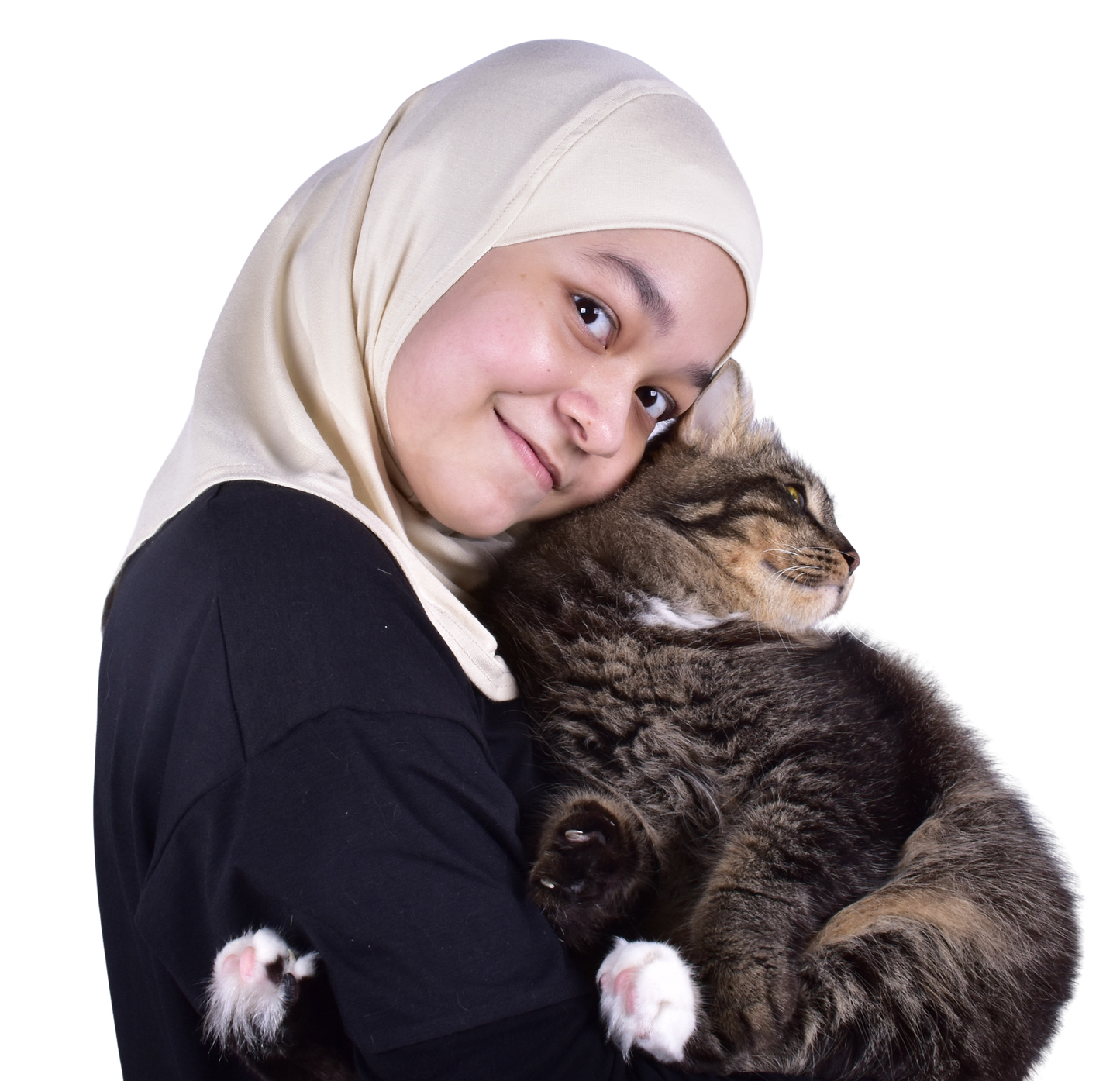 Princess Nur Cotton Hijab Girls Headscarf Comfortable and Breathable