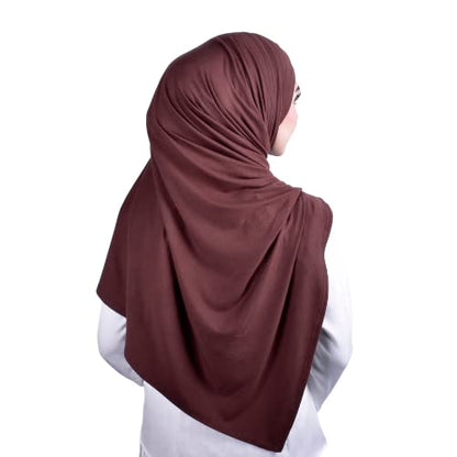 MuLanLegend Handmade | Muberra 4 Pleated Hijab Shawl | One Piece Easy Slip On Practical and Comfortable(L Size)