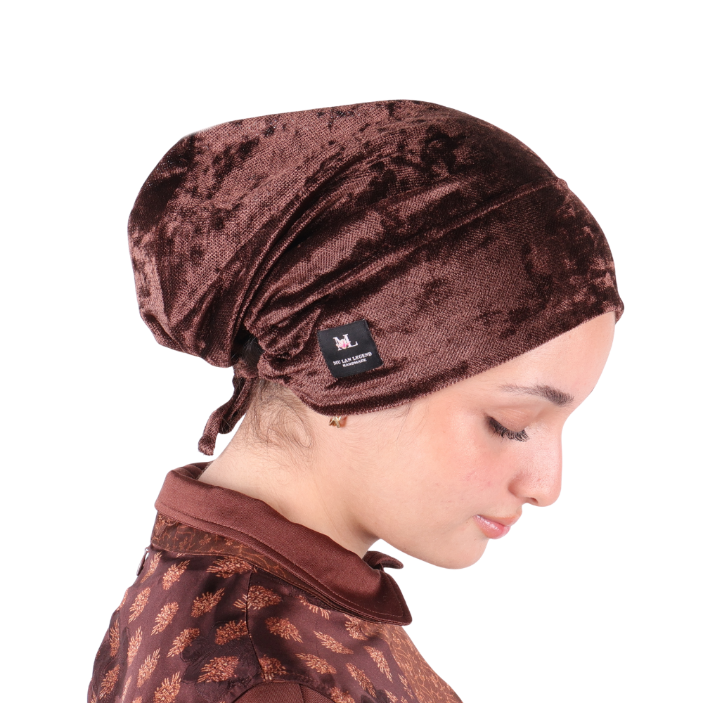 Mu Lan Velvet 3.0| Mu Lan Innovative Full Grip Design  | Lock Your Scarf Turban Wig on Top of Head | Only @ Mu Lan Legend