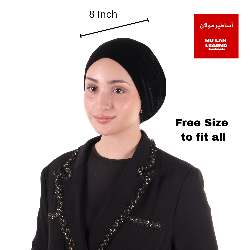 Mu Lan Gripcap | Non-Slip Turban Cap | Anti-Slip Velvet Under Scarf Hijab | Double Grip Hair Shawl Turban Hat Wig