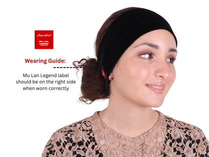 Mu Lan Gripband Double Grip Hair and Scarf Non-Slip Anti-Slip Headband Double Grip