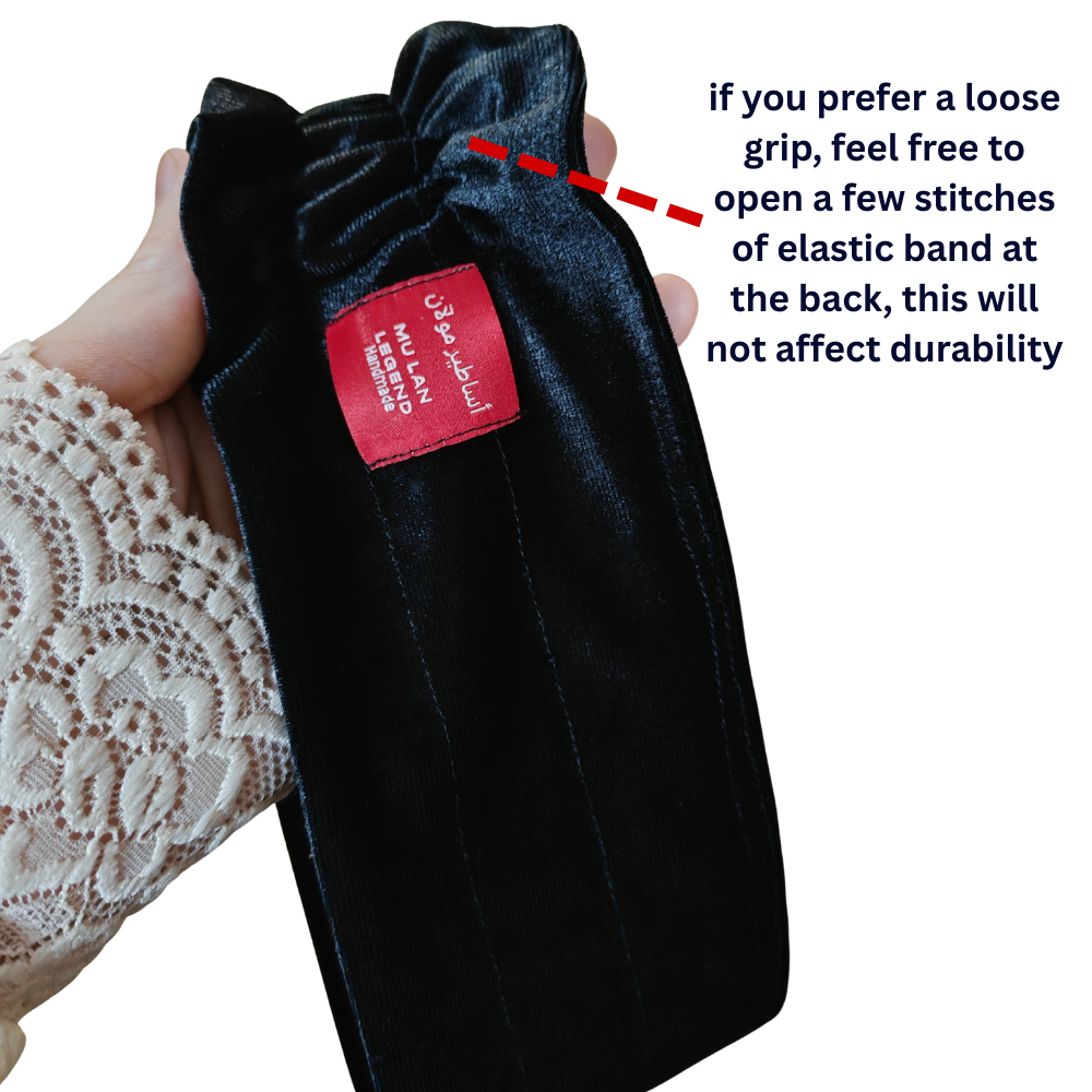 Mu Lan Gripband Double Grip Hair and Scarf Non-Slip Anti-Slip Headband Double Grip